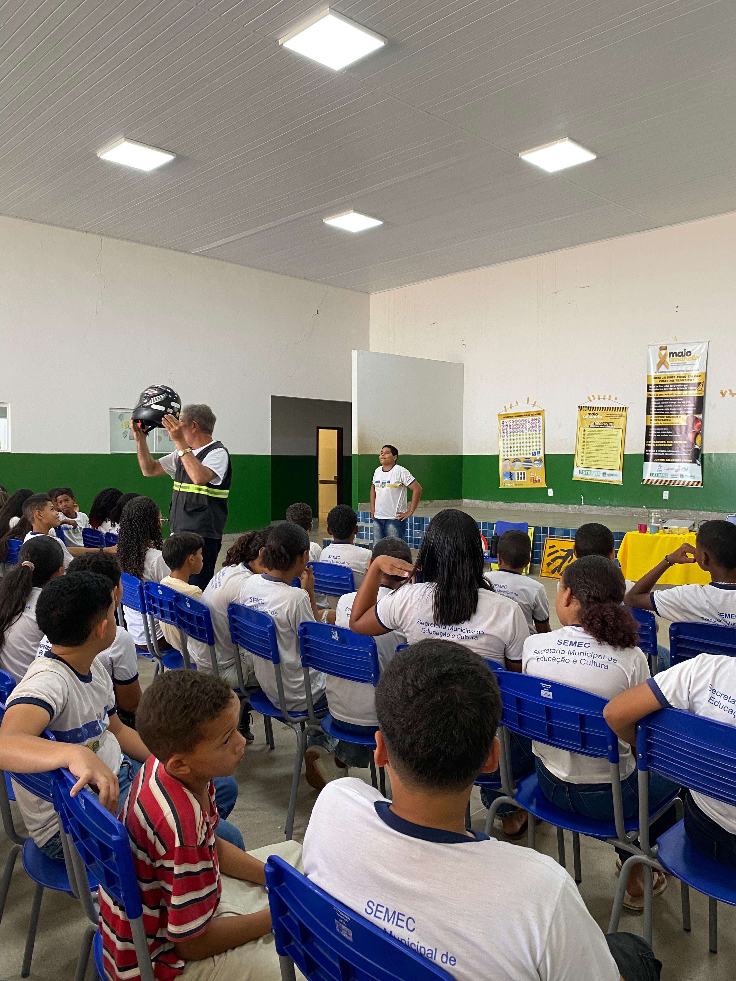 Educação para a Vida: Superintendência de Trânsito inicia ciclo de palestras do Maio Amarelo nas escolas